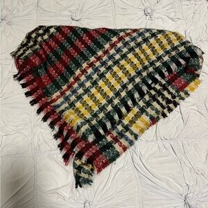 Blanket scarf multi color one size